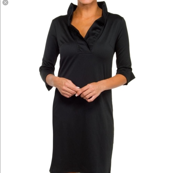 Gretchen Scott Ruffneck suede dress NWT - Picture 4 of 7